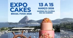 expo cakes Brasil acontecerá de 13 a 15 de março de 2026.