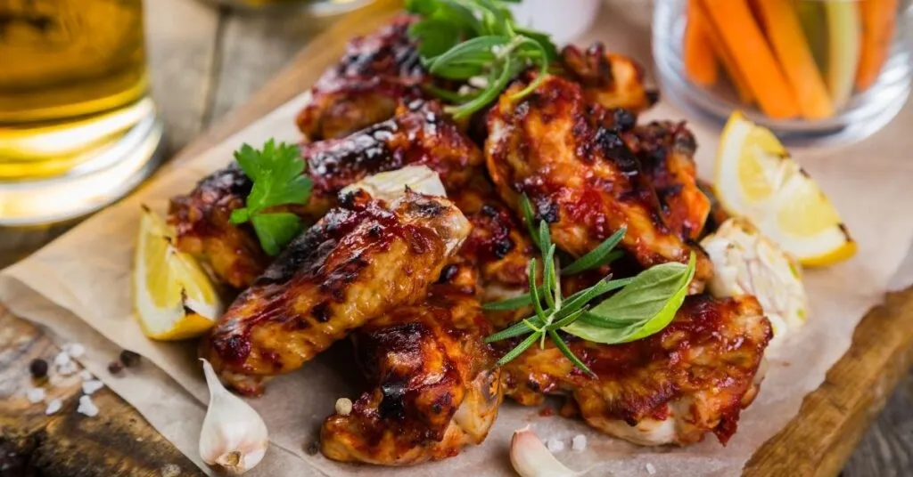 Jerk Chicken grelhado com especiarias caribenhas – prato típico entre as comidas com J.